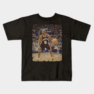 Avery Johnson #6 in San Antonio Spurs Kids T-Shirt